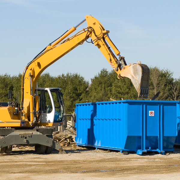 what happens if the residential dumpster is damaged or stolen during rental in Cherokee